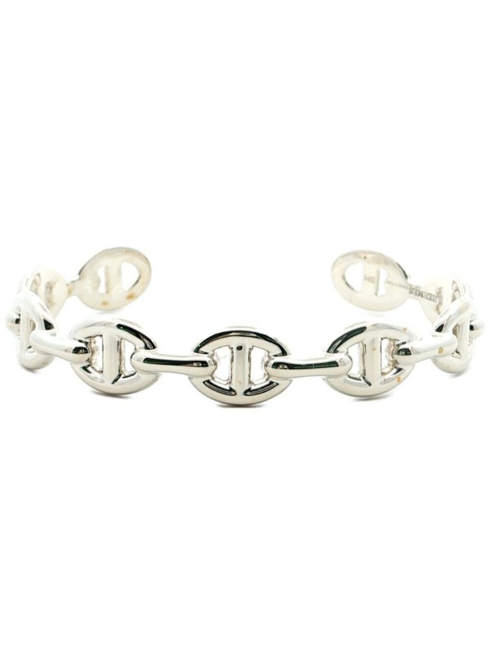 Hermes Chaine D'ancre Enchenebangle Silver Bracelet